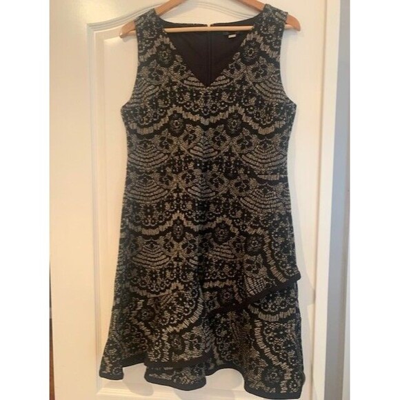 TOMMY HILFIGER Size 14  Womens Knit  Sleeveless Sheath Dress Old Money Posh - Picture 1 of 16